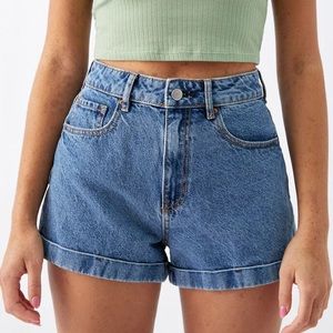 PacSun Timmy Denim Blue Mom High Rise Jean Shorts 27